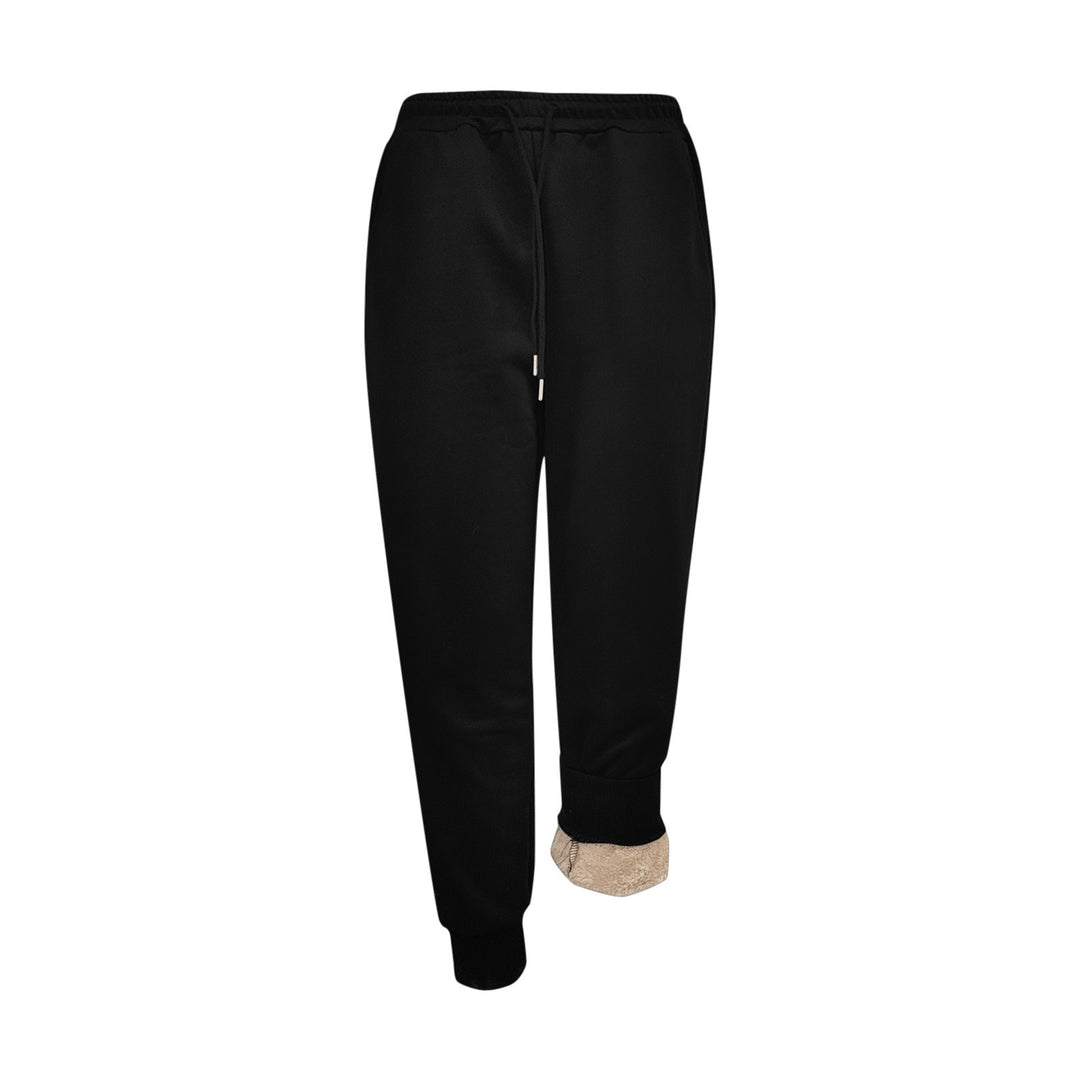 Damen Sportliche Jogginghose mit weichem Innenfutter und elastischem Bund Drune