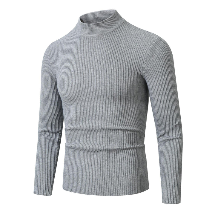 Herren Rollkragenpullover mit geripptem Design Drune