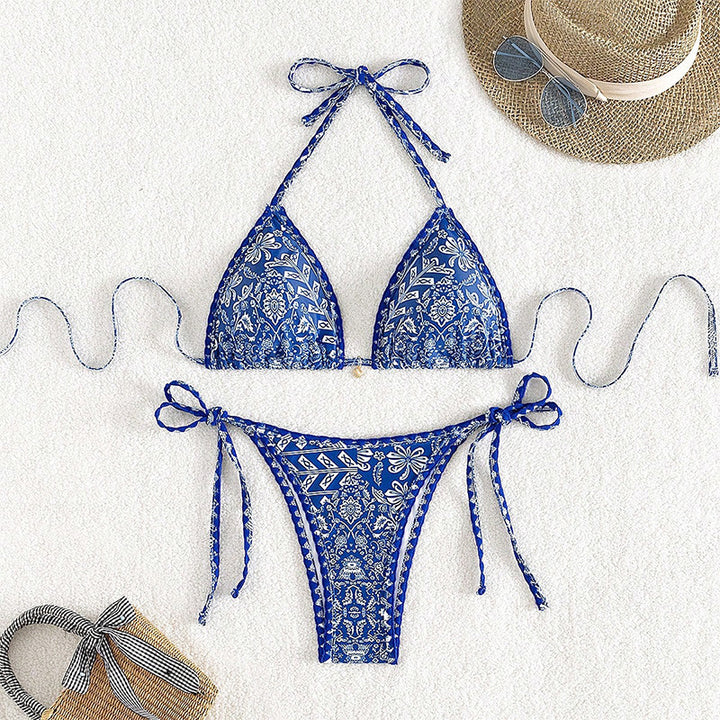 Damen Triangel-Bikini mit verstellbaren Raffungen Drune