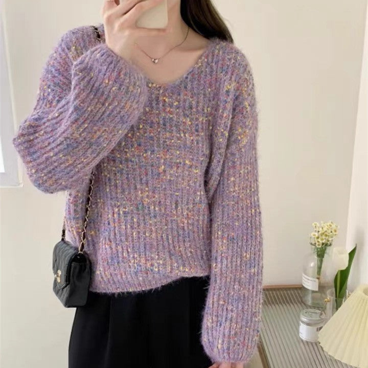 Damen Grobstrickpullover Drune