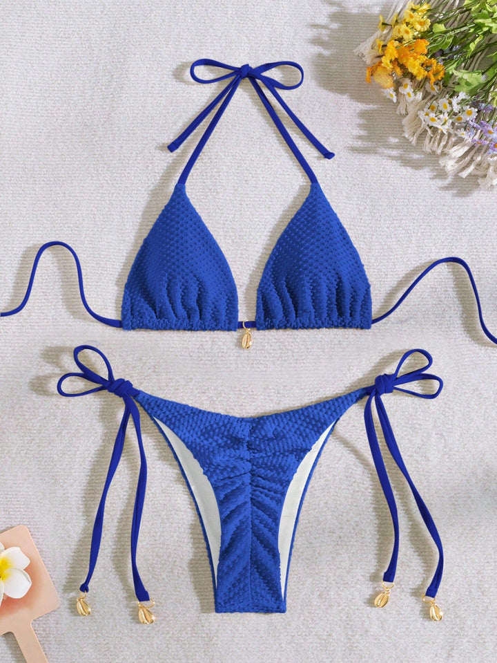 Damen Bikini mit strukturierter Oberfläche Drune