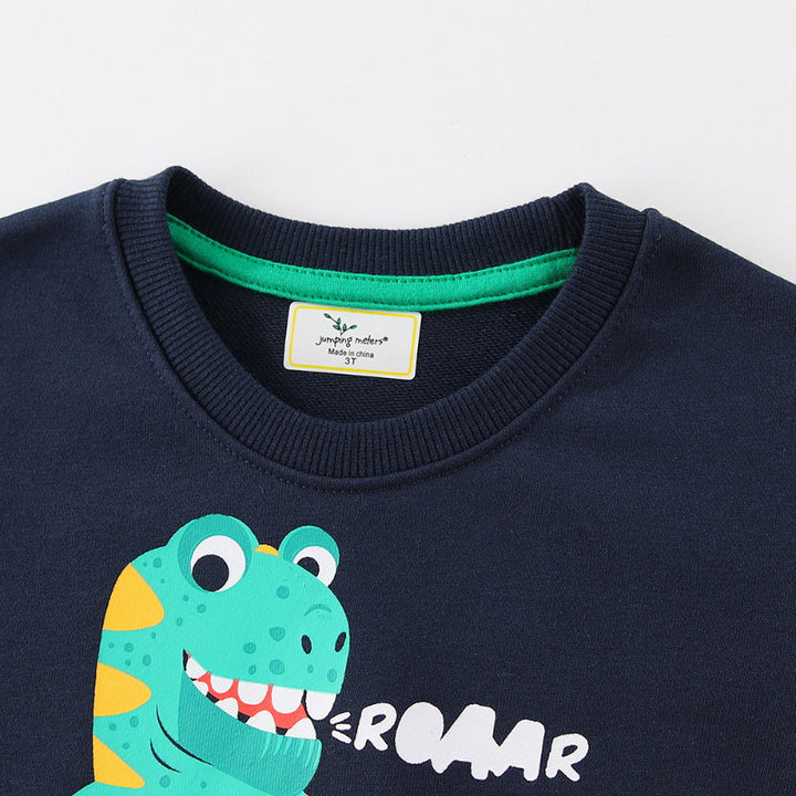 Jungen Sweatshirt mit lustigem Dinosaurier-Motiv Drune