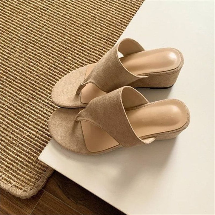 Damen elegante Wedge-Sandalen mit modernem Riemendesign Drune