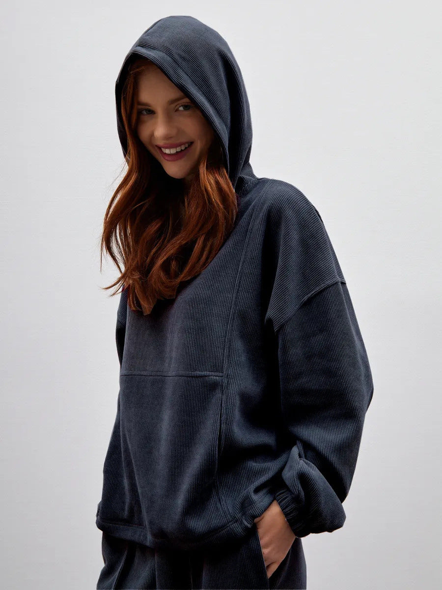 Damen gemütliches Fleece-Freizeitset Drune