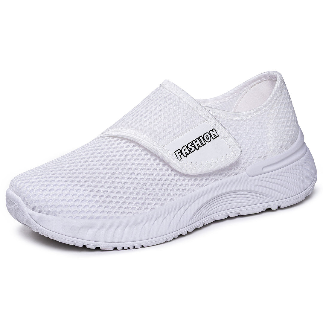 Damen nan gesundheitlicher Komfort-Slipper mit Klettverschluss, atmungsaktivem 3D-Mesh und stoßdämpfender EVA-Sohle Drune