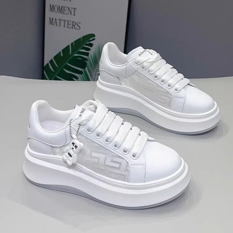 Damen modische Chunky Sneakers mit flexibel dämpfender Sohle und atmungsaktiver Estradakonstruktion Drune