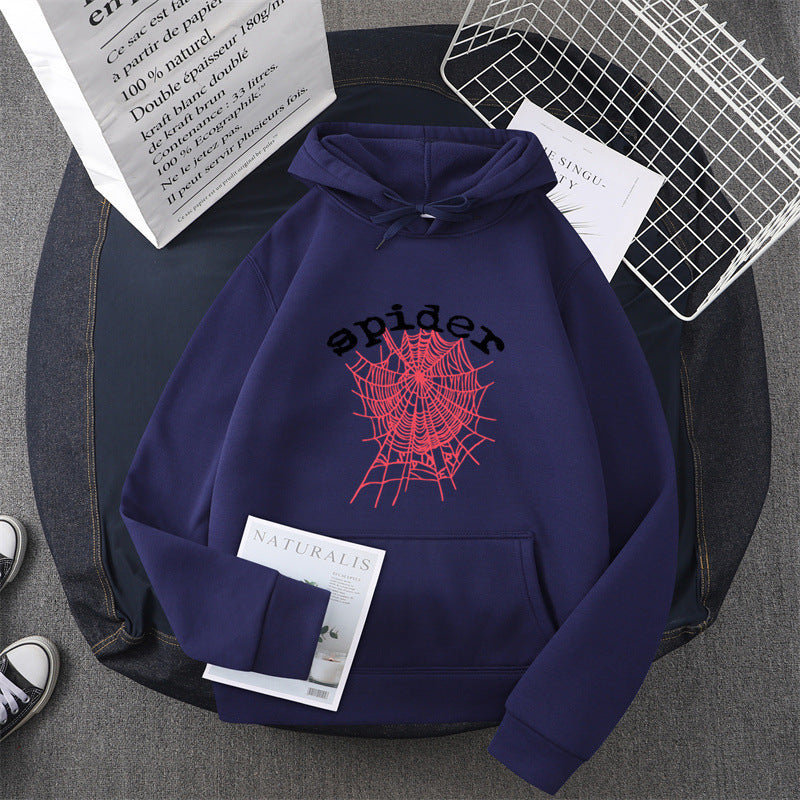 Damen Kapuzensweater mit kreativem Spinnenmotiv Drune