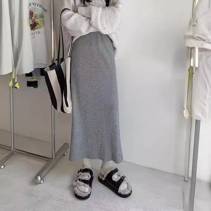 Damen Maxi-Rock aus weichem Material mit eleganter Passform Drune