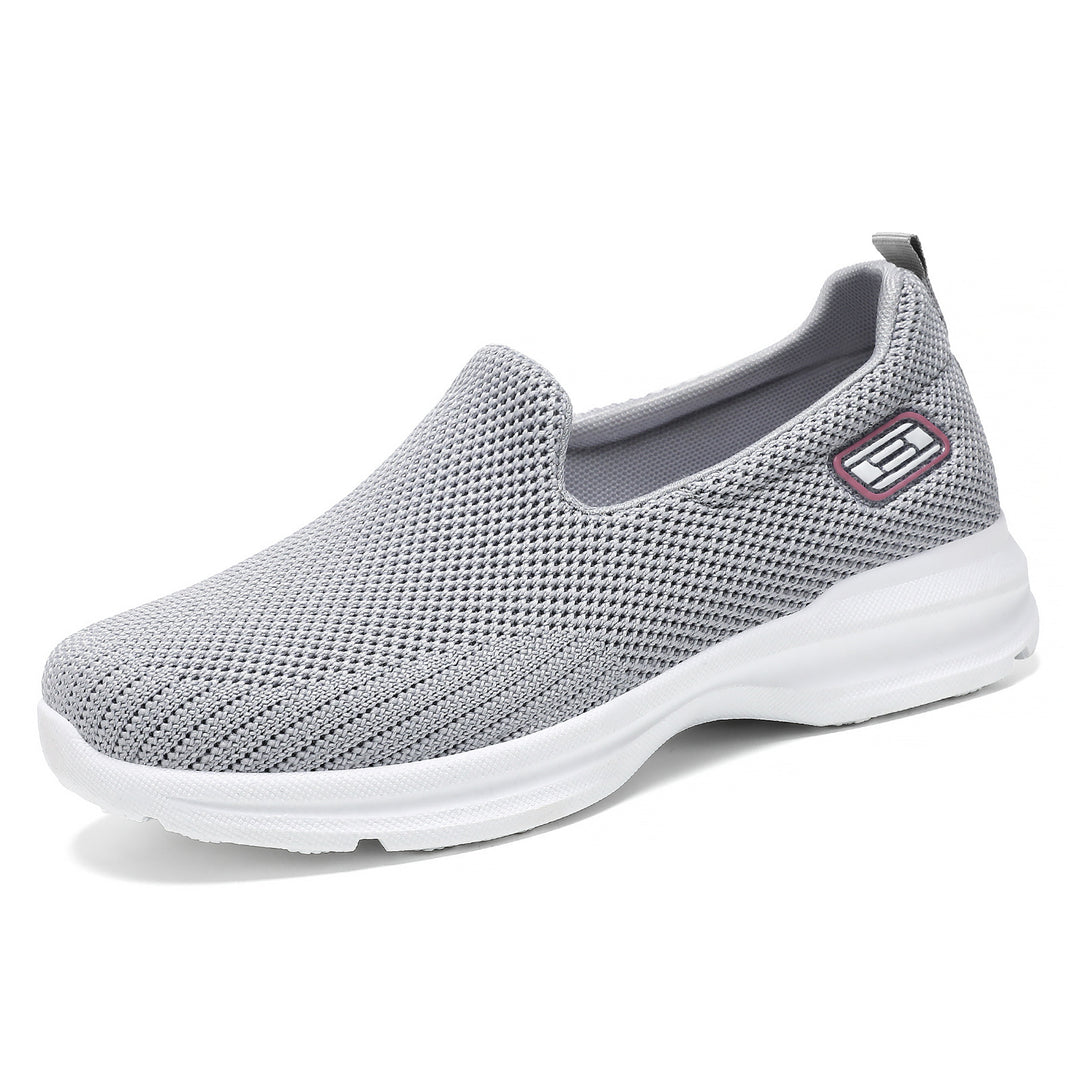 Damen nan nahtloser Strick-Slip-On Walking-Sneaker mit ergonomischer Memory-Fußbett-Einlage Drune