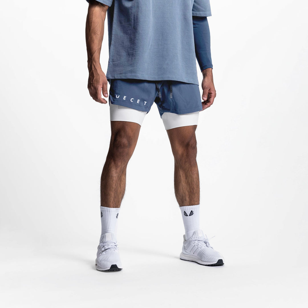 Drune | Doppellagige Shorts mit Tasche
