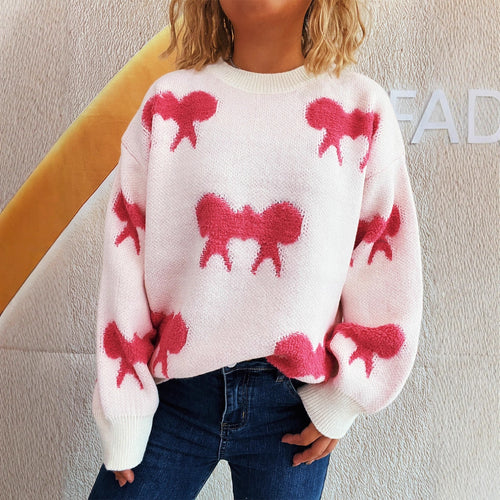Damen Pullover mit verspieltem Motiv und lässigem Schnitt Drune