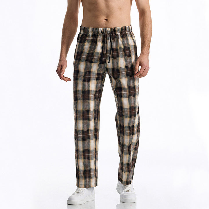 Herren komfortable Karohose Drune
