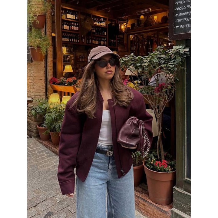 Damen Elegante und lässige Übergangsjacke mit hoher Passform Drune