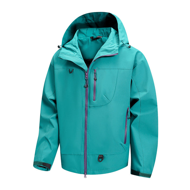 Herren technische Outdoor-Jacke mit wasserdichtem Gewebe und verstellbarem Kapuzensystem Drune