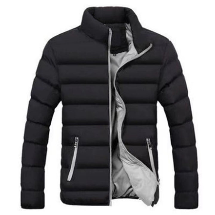 Herren nan gesteppte Thermojacke mit hohem Stehkragen und wasserabweisender Außenhülle Drune