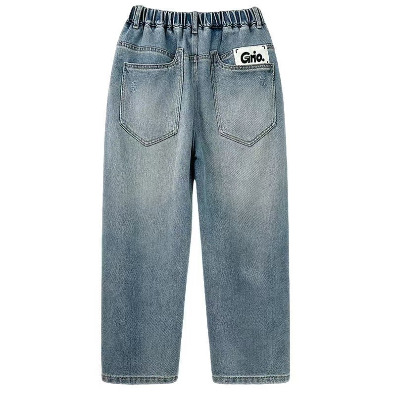 Herren weite Denim-Jeans im modernen Casual-Stil Drune