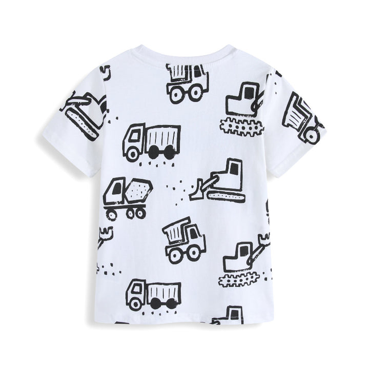 Jungen T-Shirt mit lustigem Baustellenmotiv Drune