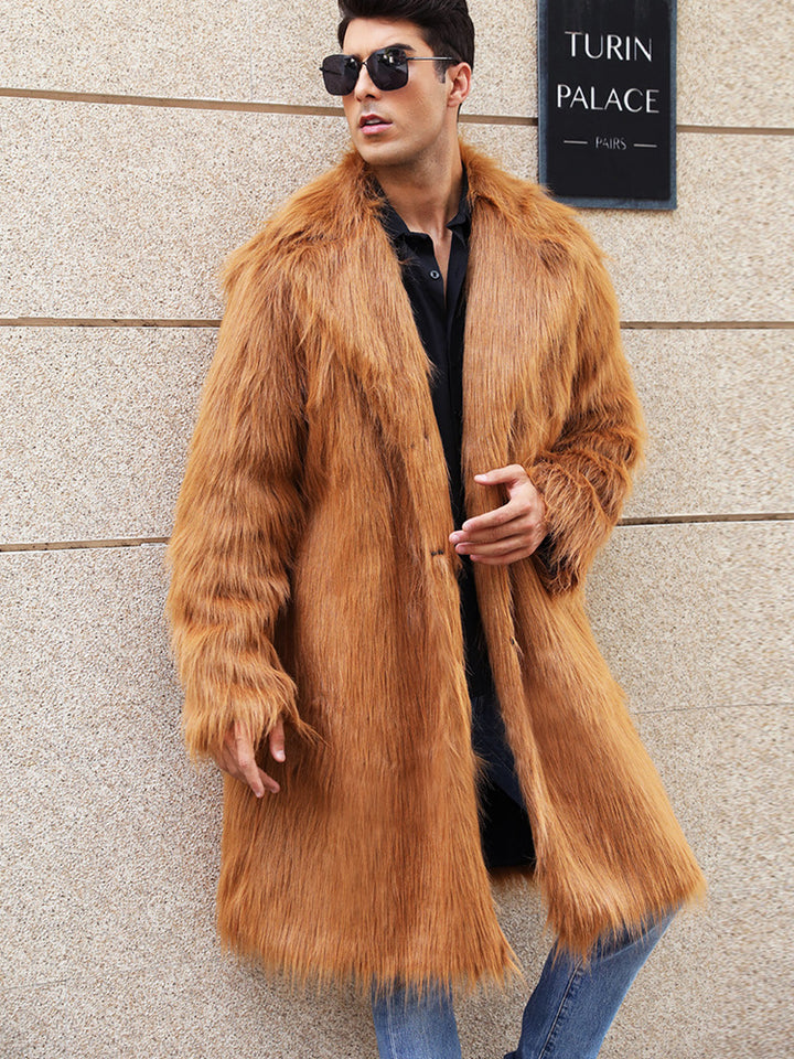 Herren Elegante und gemütliche Felljacke Drune