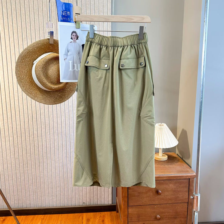 Damen Cargo-Rock mit praktischen Taschen Drune