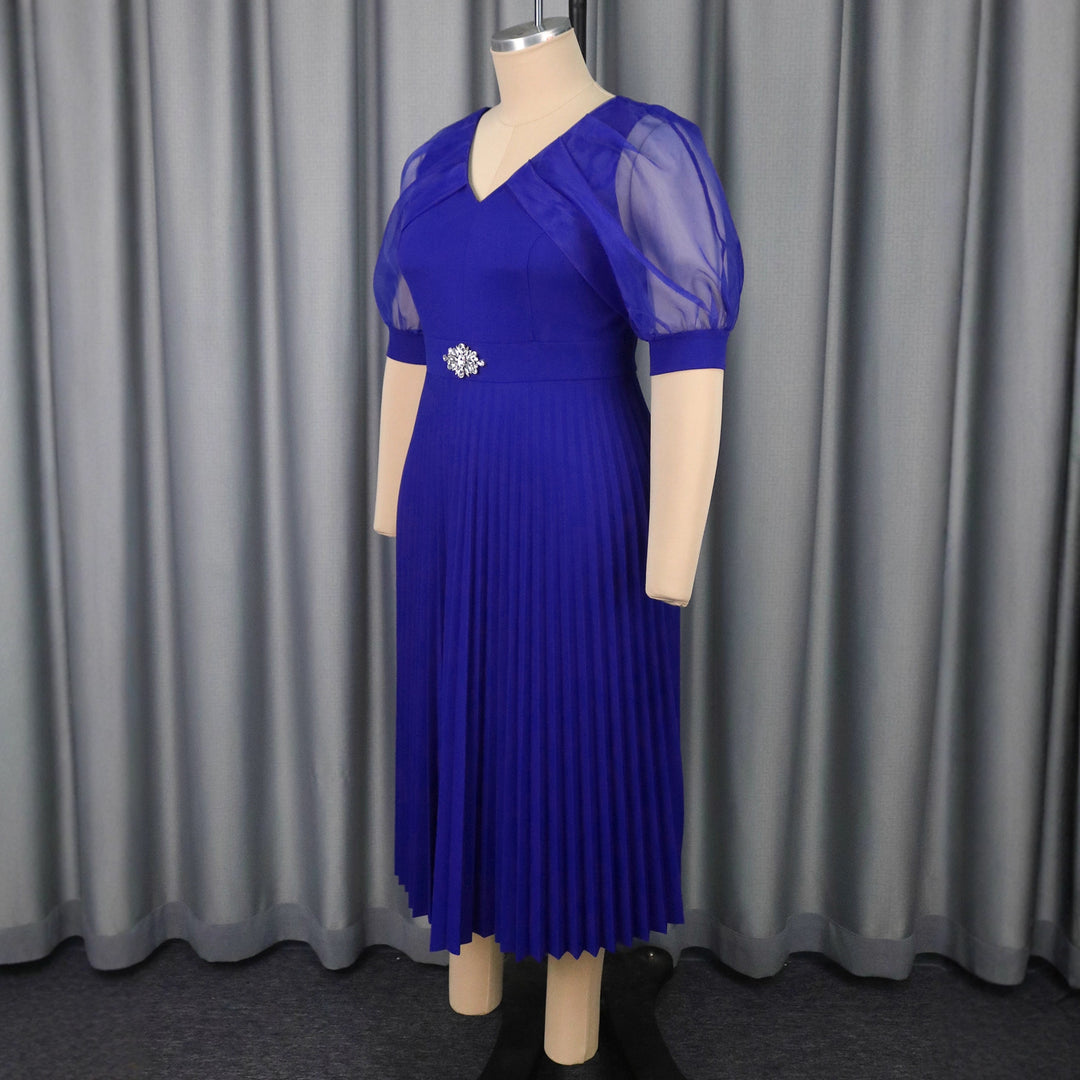 Damen Luftiges Midikleid mit raffinierten Chiffonärmeln Drune