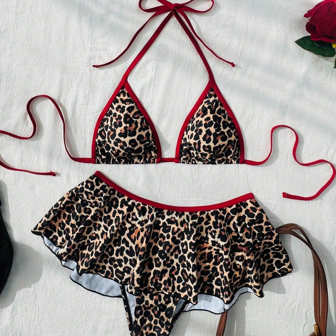 Damen Triangel-Bikini mit voluminösem Rüschenschnitt Drune