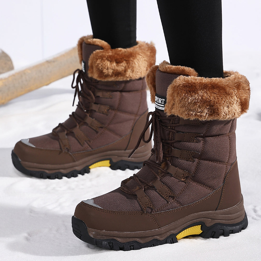 Damen Winterwanderboots mit isolierendem Futter und rutschfester Profilsohle Drune