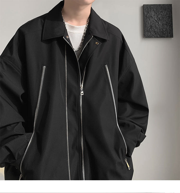 Damen Oversized Jacke mit innovativem Reißverschluss und lässigem Schnitt Drune