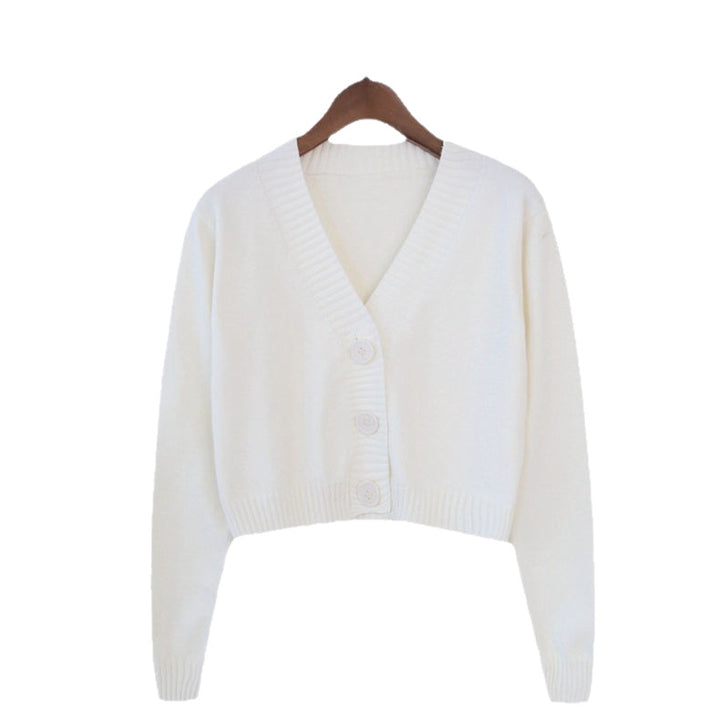 Damen modischer weicher Crop-Pullover mit strukturiertem Design Drune
