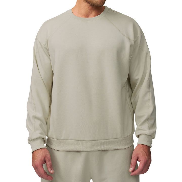 Herren lässiger Sweatshirt mit Rundhalsausschnitt und Raglanärmeln Drune