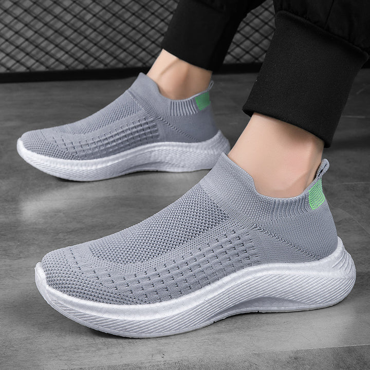 Herren nan nahtloser Strick-Schlupfschuh mit ergonomischer Zwischensohle und Fersenlasche Drune