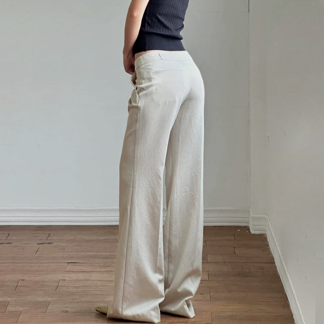 Damen weite Hochglanz-Hosen im eleganten Schnitt Drune