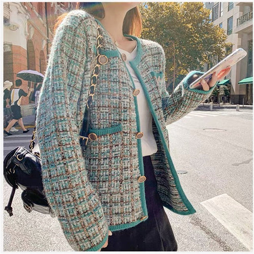 Damen Strickjacke mit elegantem Design und praktischen Taschen Drune