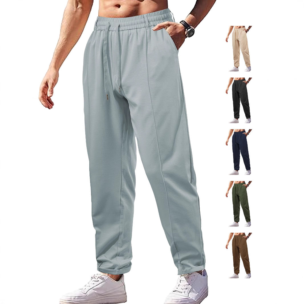 Herren funktionale Freizeithose mit elastischem Bund und praktischen Seitentaschen Drune