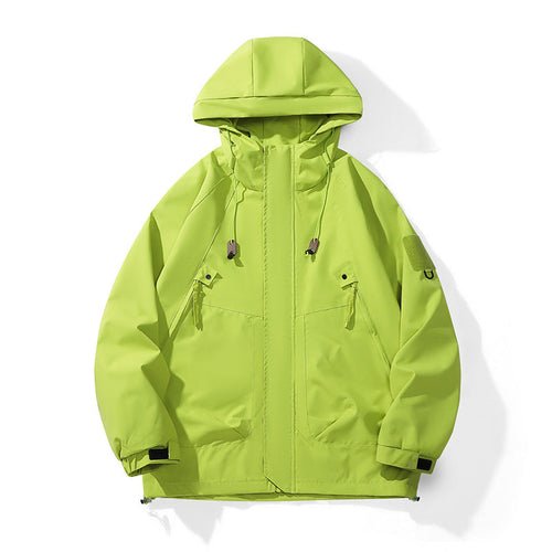 Damen technische Outdoor-Jacke mit verstellbarem Kapuzendesign und praktischen Taschen Drune