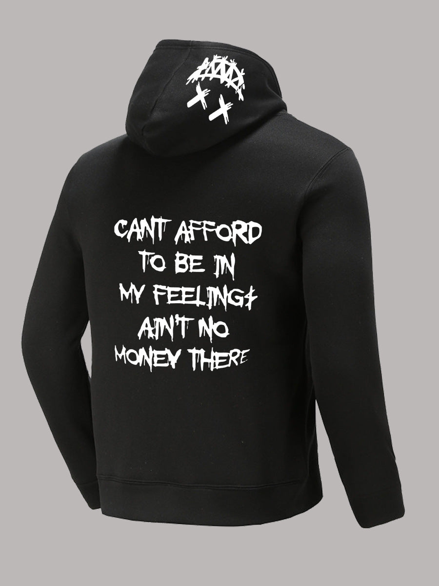 Damen Kapuzenpullover mit auffälligem Grafikdruck und beeindruckendem Slogan Drune