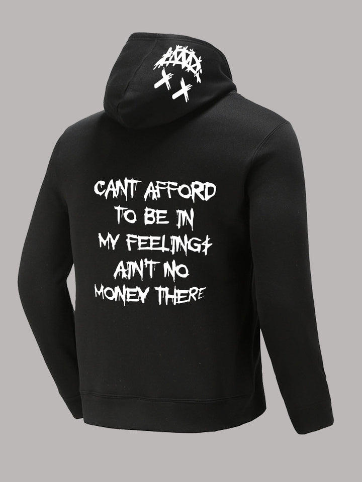 Damen Kapuzenpullover mit auffälligem Grafikdruck und beeindruckendem Slogan Drune