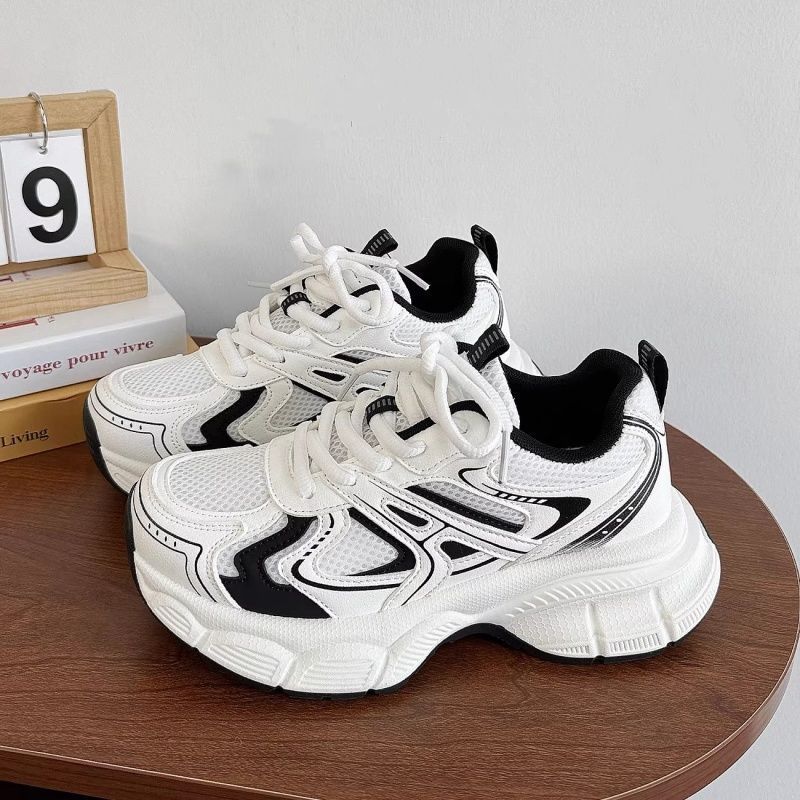 Damen Sportliche Sneakers mit atmungsaktiver Mesh-Oberfläche und dämpfender Sohle Drune