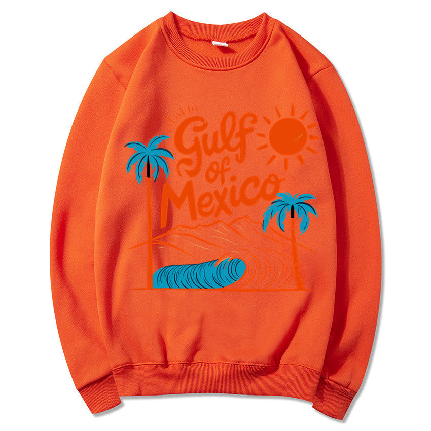 Damen Sweatshirt mit maritimem Grafikdesign und lässigem Schnitt Drune