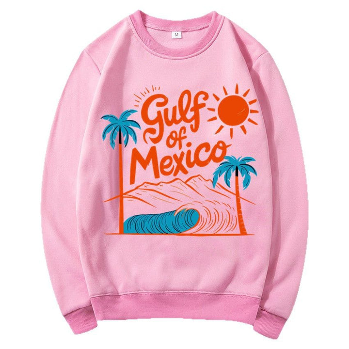 Damen Sweatshirt mit maritimem Grafikdesign und lässigem Schnitt Drune