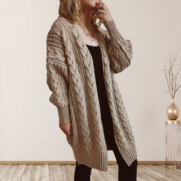 Damen Strickjacke im lässigen Oversized-Stil Drune