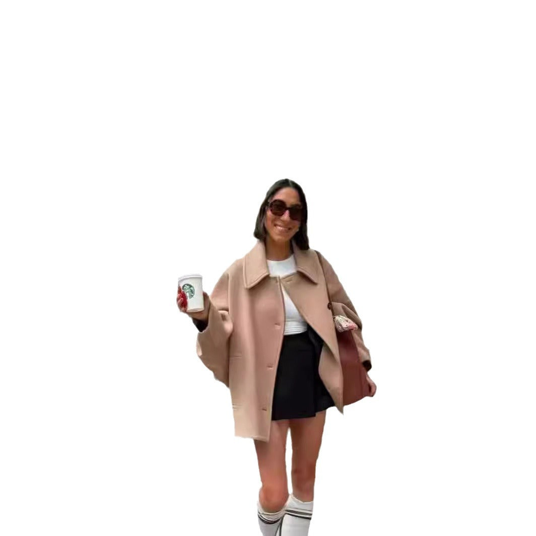 Damen oversized Jacke aus hochwertigem Material Drune
