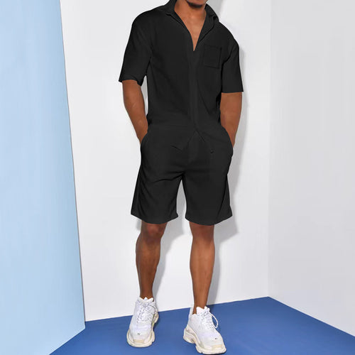 Herren modischer Overall mit praktischen Taschen und sportlichem Flair Drune