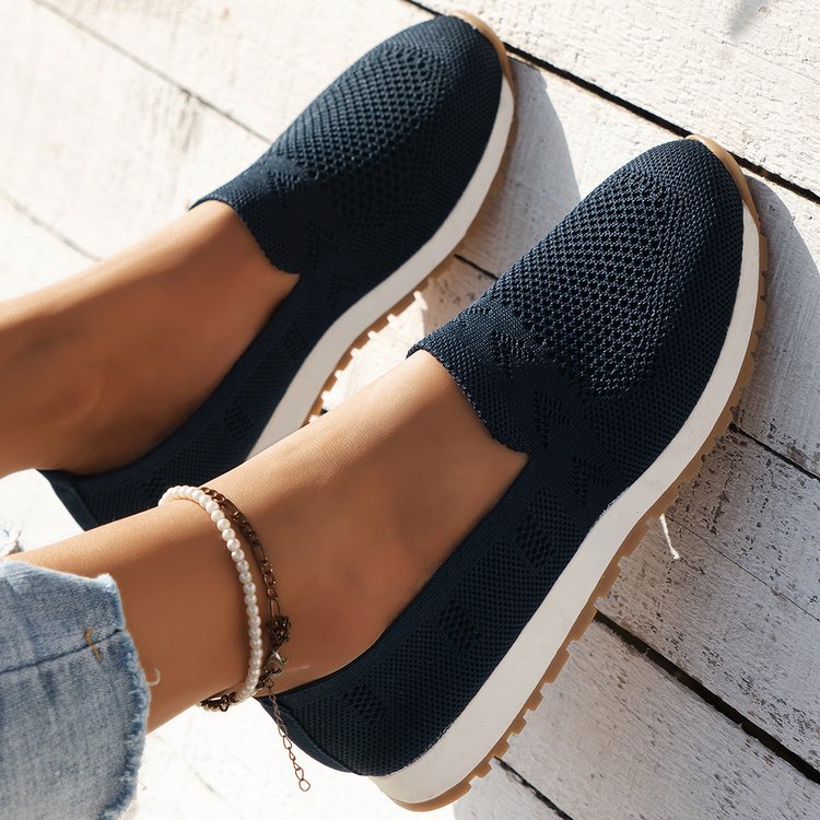 Damen Komfortable Slip-On Sneakers Drune