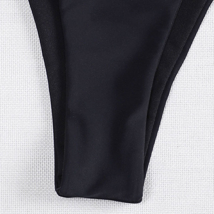 Damen Bikini-Unterteil mit verstellbaren Bändern und elegante Ringdetails Drune