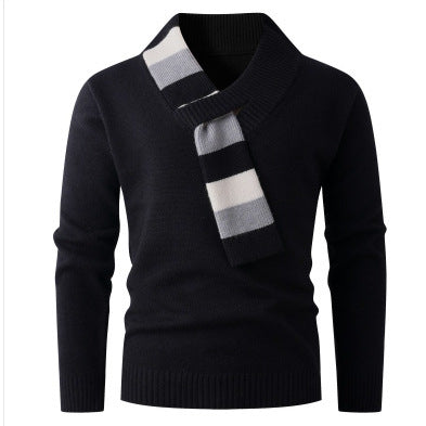 Herren hochwertiger V-Ausschnitt Pullover aus weichem Strickmaterial Drune