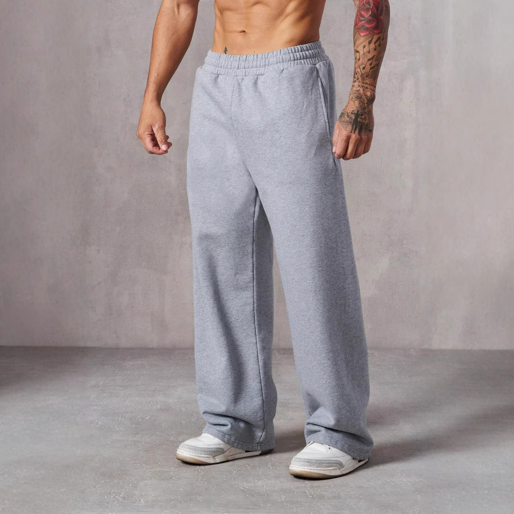 Herren Baggy Jogginghose mit elastischem Bund und seitlichen Taschen Drune