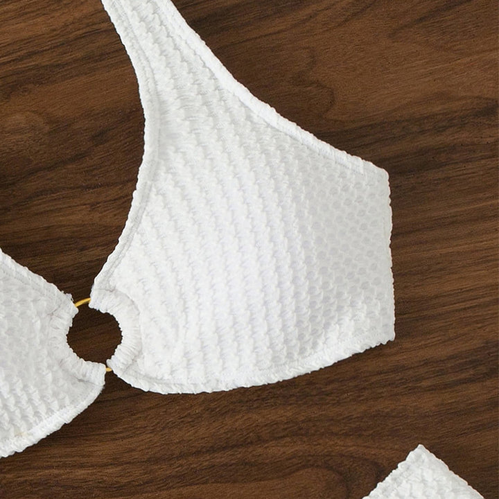 Damen Triangel-Bikini mit raffiniertem Ring-Detail und markantem Strukturdesign Drune