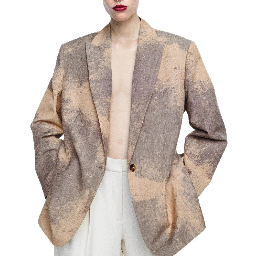 Damen Modischer Oversized-Blazer mit strukturiertem Design Drune