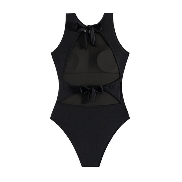 Damen Eleganter Sportbadeanzug mit hohem Kragen Drune