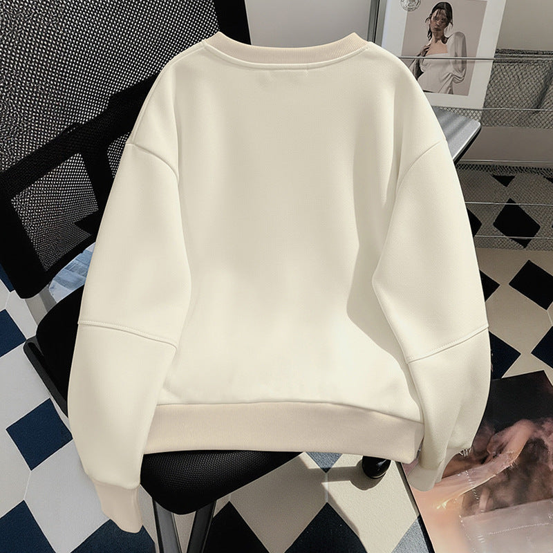 Damen Sweatshirt mit verspieltem Schleifenmotiv und modernem Schnitt Drune